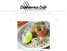 Tablet Screenshot of cavewomancafe.com